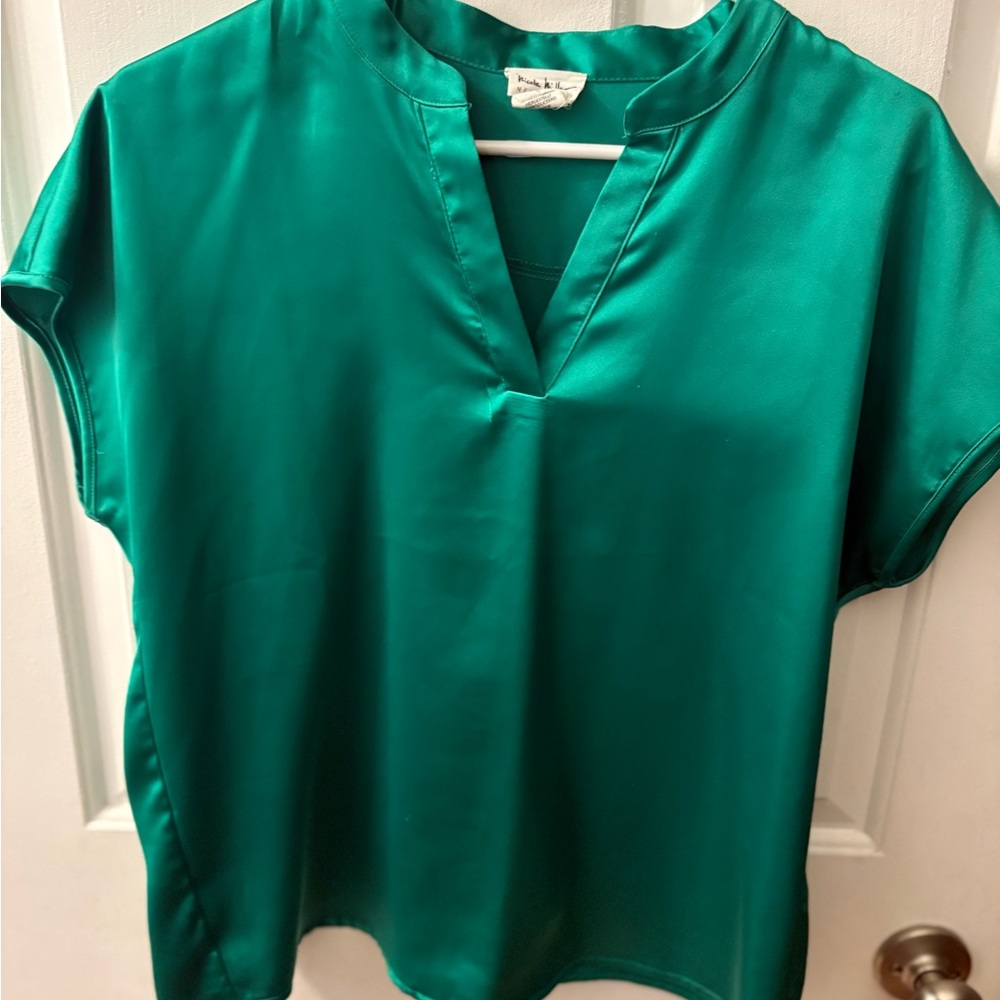 Nicole Miller green Women's Blouse